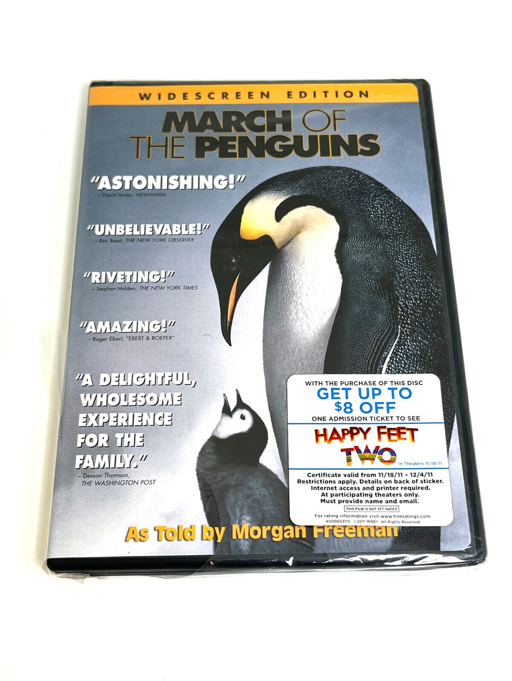March of the Penguins DVD - Brand New Sealed - Widescreen Edition